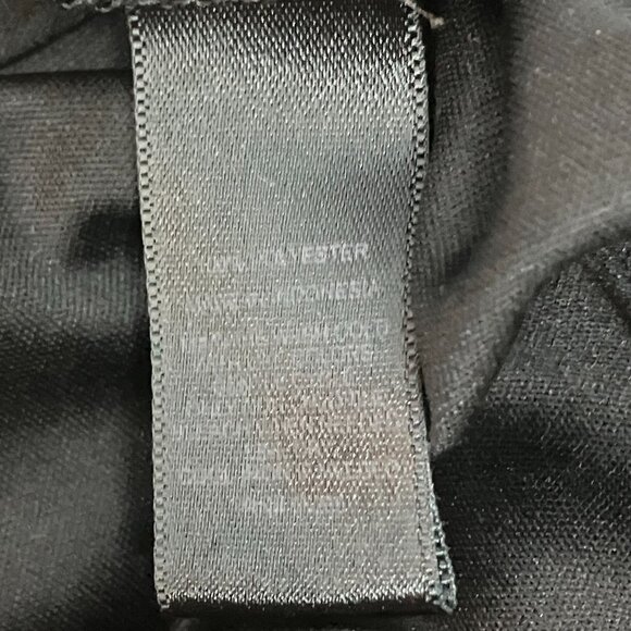 Express A Line Cocktail Dress Womens Black V-Neck Long Sleeve Elastic‎ Waist S - Picture 7 of 8